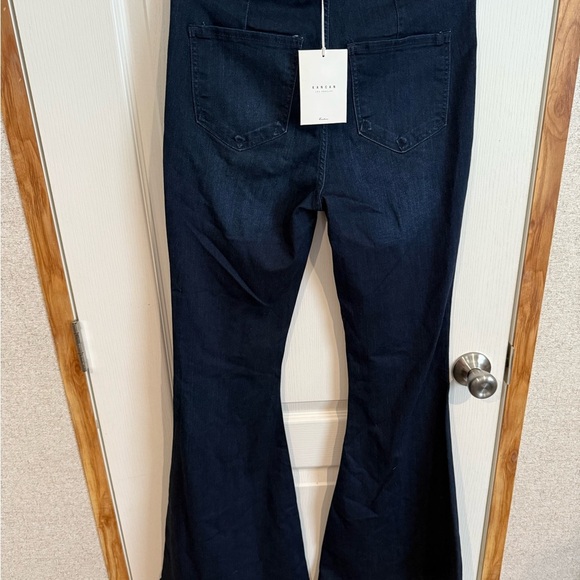 NWT KanCan High-Waisted Flare Jeans - Dark Blue - Picture 5 of 7